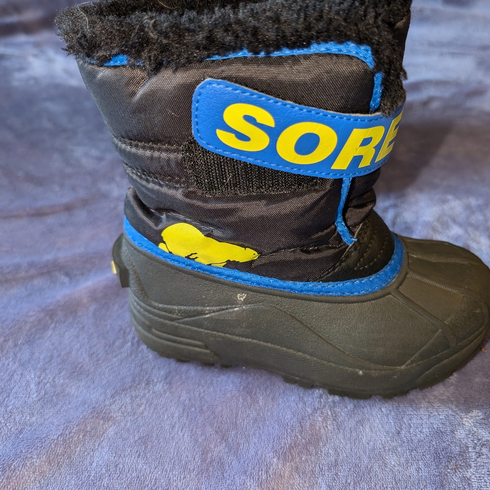 Sorel Black and Blue Winter Boots